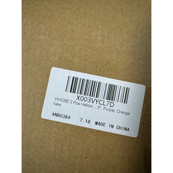 NWT Vihose 2 Pcs Halloween Orange and Purple Lights 3" - Picture 2 of 3